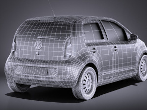 Volkswagen Up 4-door 2013 vray 3D Model