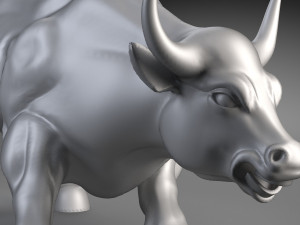 Wallstreet Bull Sculpture 3D 모델