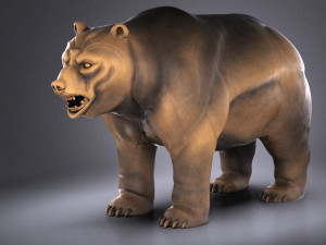 Wallstreet Bear Sculpture 3D मॉडल