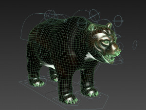 Wallstreet Bear Sculpture 3D Model
