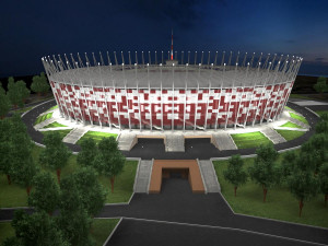 Warsaw National Stadium 3D Model