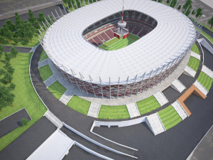 Warsaw National Stadium 3D Model