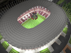 Warsaw National Stadium 3D Model