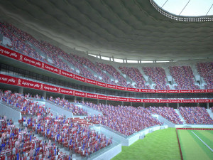 Warsaw National Stadium 3D Model