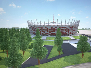 Warsaw National Stadium 3D Model