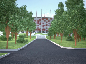 Warsaw National Stadium 3D Model