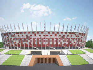 Warsaw National Stadium 3D Model