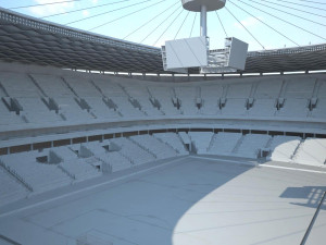 Warsaw National Stadium 3D Model
