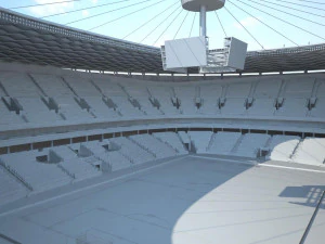 Warsaw National Stadium 3D Model