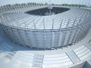 Warsaw National Stadium 3D Model