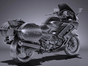 Yamaha FJR1300 2017 3D Model