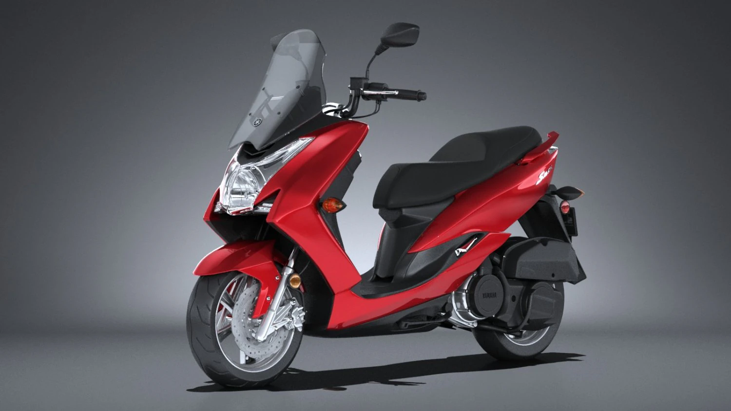 Yamaha Smax Scooter 2017 3D Model .c4d .max .obj .3ds .fbx .stl .blend 