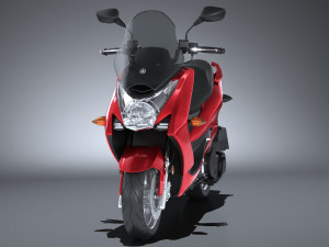 Yamaha Smax Scooter 2017 3D Model
