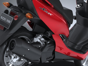 Yamaha Smax Scooter 2017 3D Model
