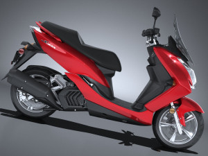 Yamaha Smax Scooter 2017 3D Model