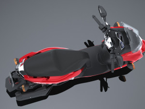 Yamaha Smax Scooter 2017 3D Model