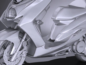 Yamaha Smax Scooter 2017 3D Model