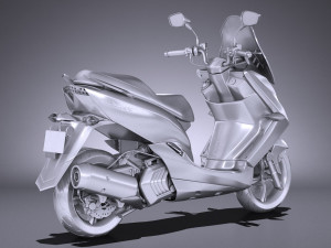 Yamaha Smax Scooter 2017 3D Model