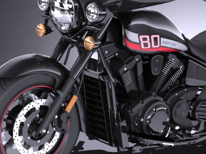 Yamaha V Star 1300 Deluxe 2017 3D 模型