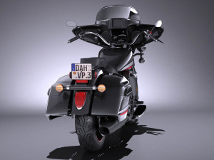 Yamaha V Star 1300 Deluxe 2017 3D 模型