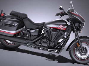 Yamaha V Star 1300 Deluxe 2017 3D 模型