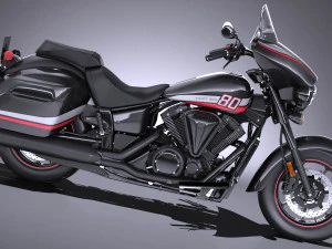 Yamaha V Star 1300 Deluxe 2017 Modelo 3D