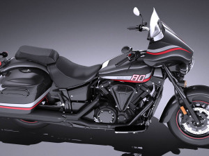 Yamaha V Star 1300 Deluxe 2017 3D 模型
