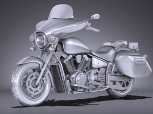 Yamaha V Star 1300 Deluxe 2017 3D 模型