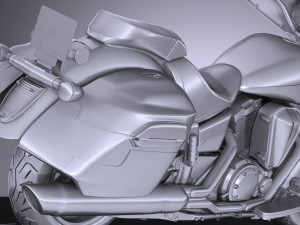 Yamaha V Star 1300 Deluxe 2017 3D 模型