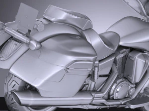 Yamaha V Star 1300 Deluxe 2017 Modelo 3D