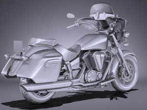 Yamaha V Star 1300 Deluxe 2017 3D 模型