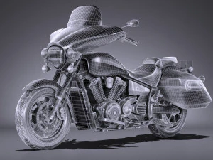 Yamaha V Star 1300 Deluxe 2017 Modelo 3D