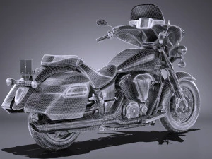 Yamaha V Star 1300 Deluxe 2017 Modelo 3D