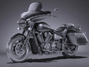 Yamaha V Star 1300 Deluxe 2017 Modelo 3D