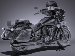 Yamaha V Star 1300 Deluxe 2017 3D 模型