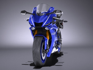 Yamaha YZF R6 2018 3D Modell in Motorrad 3DExport