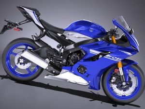 Yamaha YZF R6 2018 3D Model