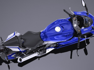 Yamaha YZF R6 2018 3D Model
