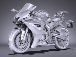 Yamaha YZF R6 2018 3D Model