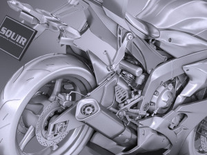 Yamaha YZF R6 2018 3D Model