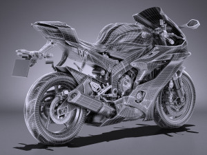 Yamaha YZF R6 2018 3D Model