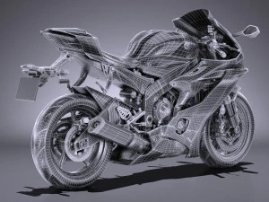 Yamaha YZF R6 2018 3D Model