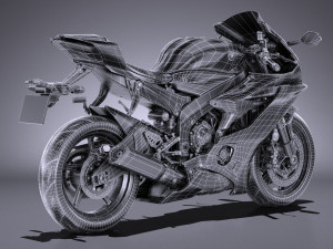 Yamaha YZF R6 2018 3D Model