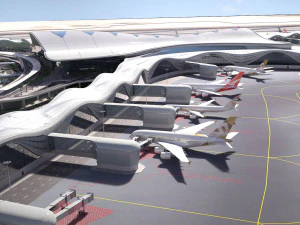 Abu Dhabi Airport 3D Model