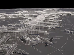 Abu Dhabi Airport 3D Model