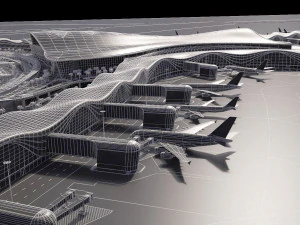Abu Dhabi Airport 3D Model