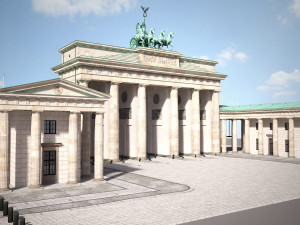 Brandemburg Berlin Gate Model 3D