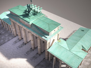 Brandemburg Berlin Gate Model 3D