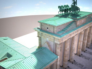 Brandemburg Berlin Gate Model 3D