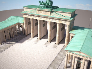 Brandemburg Berlin Gate Model 3D